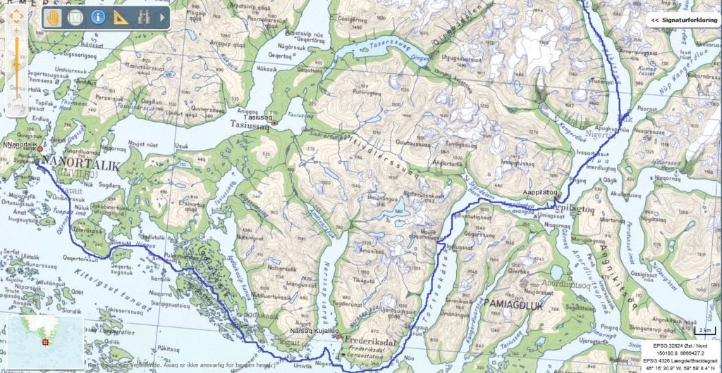 Logística para expedición Nanortalik- fiordo Kangitsop