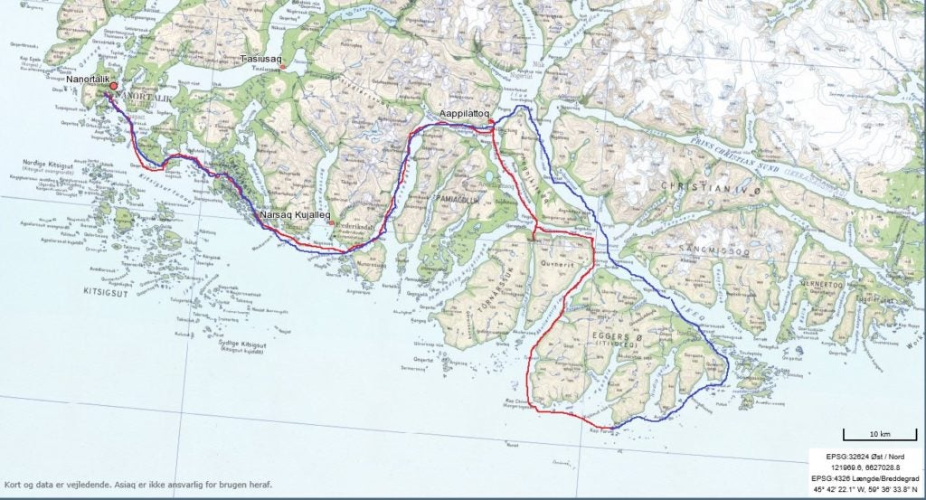 Travesía año 2016. Circunnavegación de las islas Eggers y 