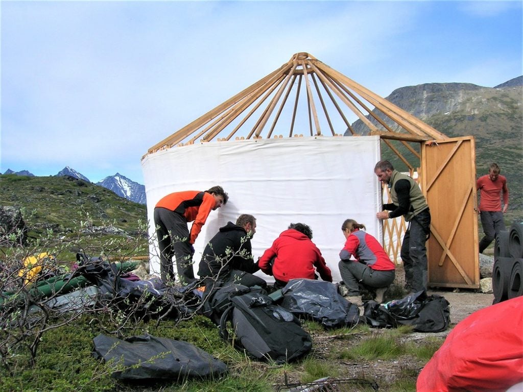 Montaje del campo base