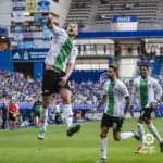Álex Barrera celebra el primer gol del Extremadura en su vuelta a Segunda |Fuente: Liga 123