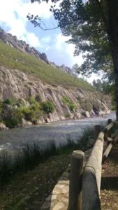Río Ruecas, afluente del Guadiana, a su paso cerca de Cañamero.