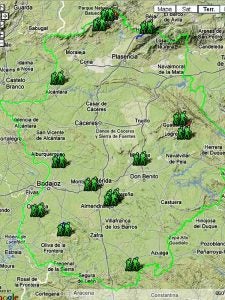 Localización de las rutas. / www.fexme.com