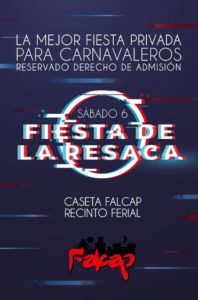 Cartel Fiesta de la Resaca de la FALCAP