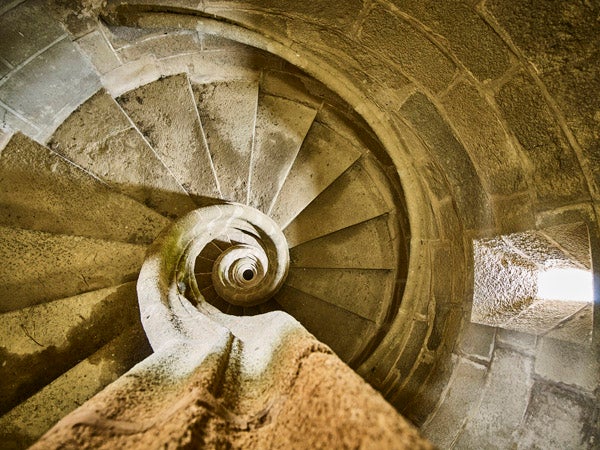 Escalera de la sacristía./ Víctor Gibello.